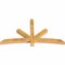 Ekena Millwork Alberta Rough Sawn Timber Gable Bracket, Western Red Cedar, 72"W x 39"H x 4"D x 4"F, 13/12 Pitch GBW072X39X0404ALB00RWR - alternate 5
